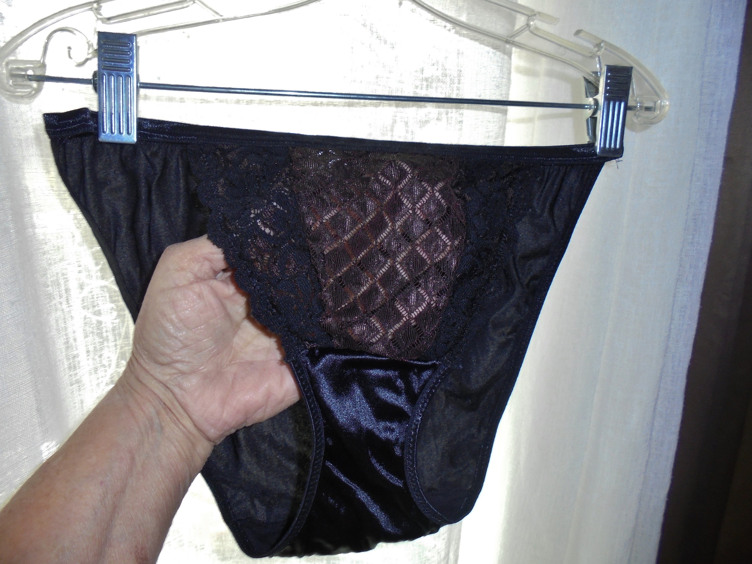 Vintage String Bikini Panties Medium Wonderbra satin Vintage Etsy