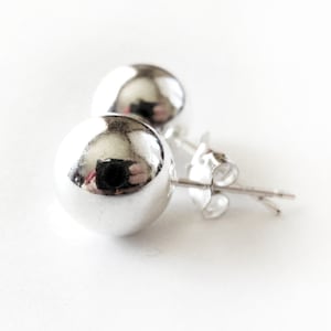 Orecchini Argento Modello Pallina