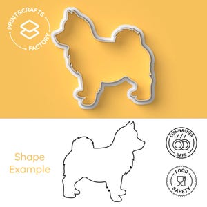 Tagliapasta per biscotti a forma di cane pastore islandese - Animale, Islanda, Carino, Amore, Cucciolo - Adorabile e divertente stampo per biscotti per una cottura creativa