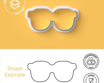 Sunglasses Cookie Cutter – Sunshine, Vacation, Cool, Bright – Adorable and Fun Biscuit Mold for Creative Baking