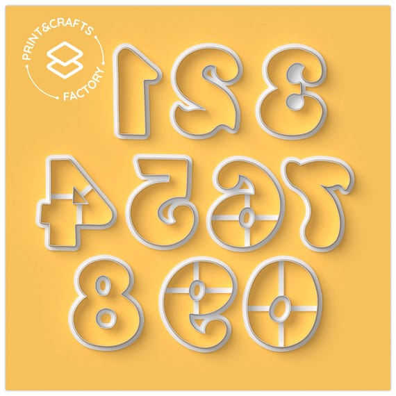 Tagliapasta Numerico - 0 1 2 3 4 5 6 7 8 9 Tagliapasta - Stampo Per Biscotti Classico E Divertente Per Una Cottura Creativa - Italia - Foto 12