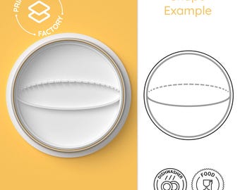 Sphere Cookie Cutter – 3D Sphere Shape Biscuit Mold, Geometric Baking Tool, Minimalist Circle Cutter