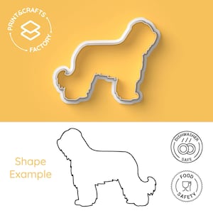 Emporte-pièce chien Briard - Animal, France, mignon, amour, chiot - Moule à biscuits adorable et amusant pour une pâtisserie créative