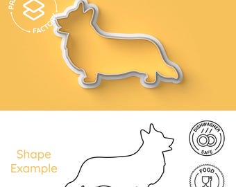 Dog Welsh Corgi Pembroke Cookie Cutter - Animal, United Kingdom, Cute, Love, Puppy - Adorable and Fun Biscuit Mold for Creative Baking