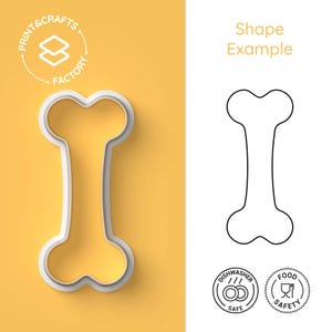 Bone Cookie Cutter – Dog Treat Biscuit Cutter for Fondant & Clay, Pet-Themed Baking Tool, Puppy Party Favor, Cute Kitchen Decor
