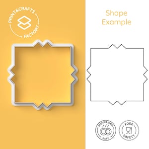 Tagliabiscotti a forma di piastrelle islamiche – Stampo per biscotti arabesco geometrico, utensile da forno con motivo tradizionale, tagliabiscotti decorativo