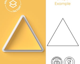 Foremka do ciastek w kształcie trójkąta równobocznego – geometryczna foremka do ciastek, narzędzie do pieczenia na matematycznym przyjęciu, foremka edukacyjna, aktywność edukacyjna dla dzieci