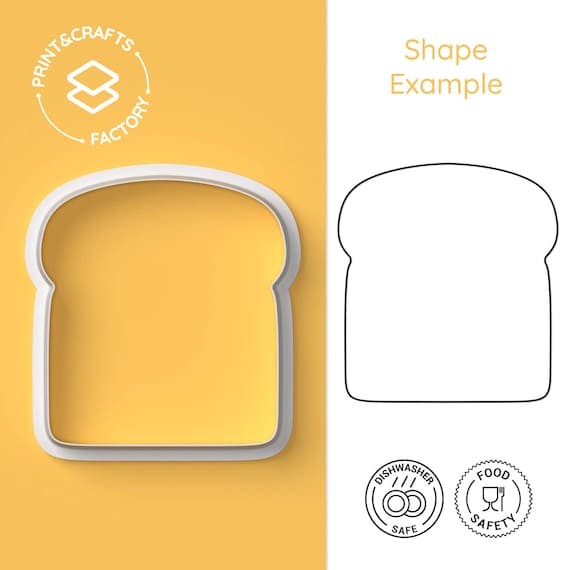 Brot-Ausstechform – Toast, Frühstück, süß, lustig – bezaubernde und verspielte Keksform für Backfreude