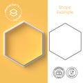 Hexagon Tile Cookie Cutter - Puzzle, Design Trend, Wall, Floor Tile - Elegant and Fun Biscuit Mold for Creative Baking product logo
