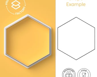 Tagliapasta per biscotti a forma di piastrelle esagonali - Puzzle, tendenza di design, piastrelle da parete e da pavimento - stampo per biscotti elegante e divertente per una cottura creativa
