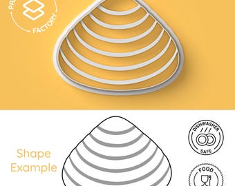 Clam Cookie Cutter - Animal, Sea, Seafood, Ocean - Adorable and Fun Biscuit Mold for Creative Baking