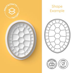 Könnte beinhalten: Eine weiße Farbpalette mit einem Schildkrötenschild-Design. Die Palette hat 24 Vertiefungen und ist spülmaschinen- und lebensmittelecht. Die Palette befindet sich auf einem gelben Hintergrund.