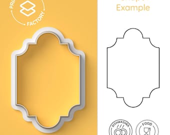 Arabic Tile Cookie Cutter – Geometric Arabesque Biscuit Mold, Traditional Middle Eastern Pattern Baking Tool