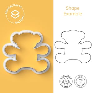 Tagliabiscotti a forma di orsetto – Giocattolo, tenero, dolce, carino, senza tempo – Stampo per biscotti adorabile e divertente per una cottura creativa