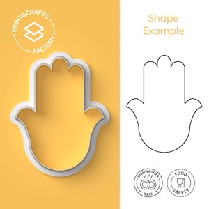 Hamsa-Ausstechform – Judentum, Islam, Christentum – elegante und klassische Keksform für kreatives Backen
