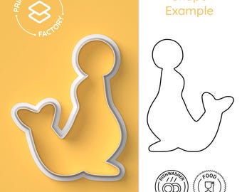 Seal Circus Cookie Cutter - Seal, Circus, Animal, Sea - Cute and Fun Biscuit Mold for Creative Baking
