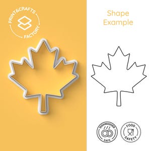 Ausstechform für kanadisches Ahornblatt – Kanada, Nationalsymbol, Natur, Blatt – patriotische und lustige Keksform für kreatives Backen