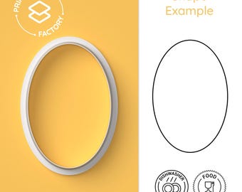 1.5:1 Oval Cookie Cutter – Egg-Shaped Biscuit Mold, Baking Tool for Kids, Easter & Party Cookie Cutter, Creative Cookie Mold