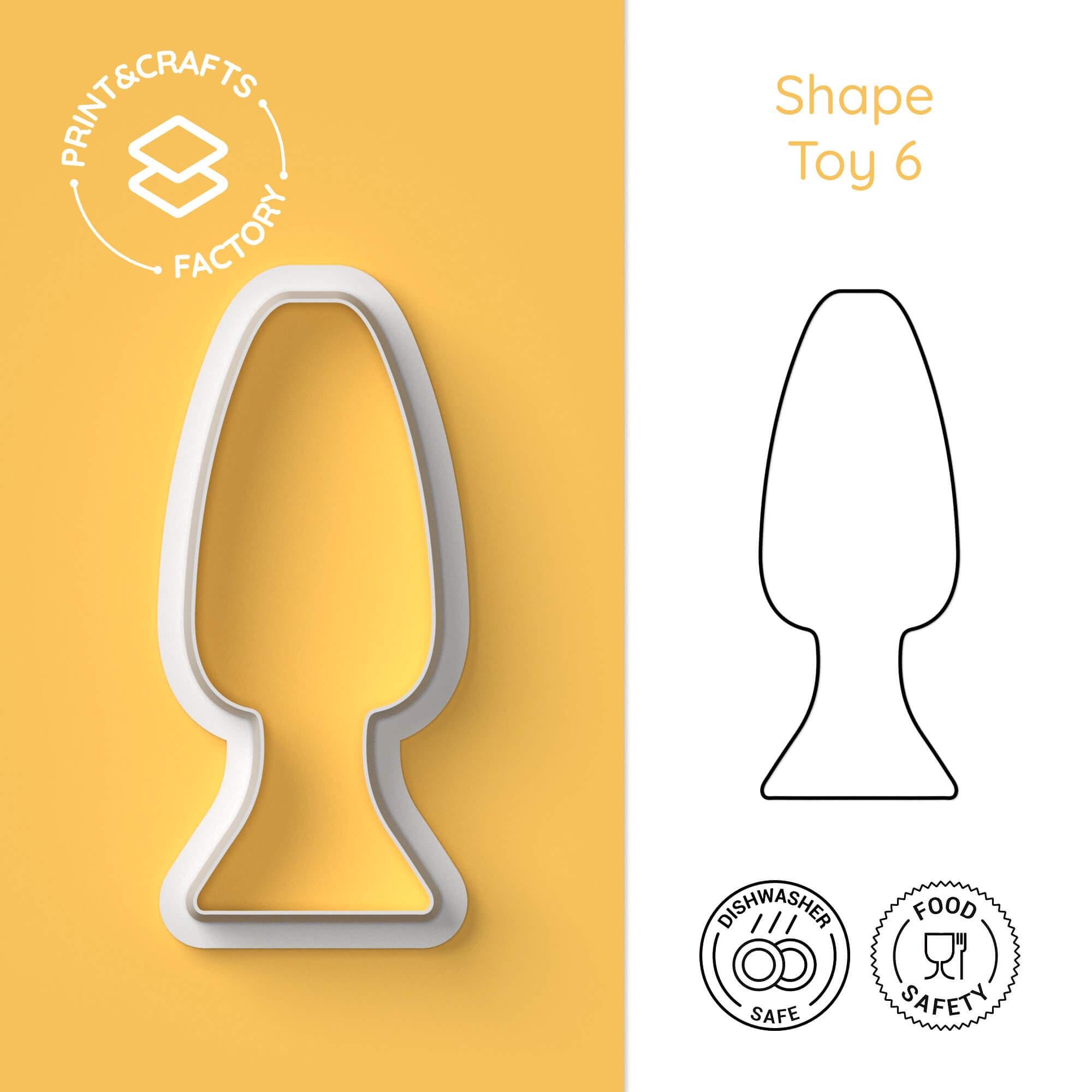 Sex Toy Cookie Cutter - Adult Cookie Cutter, Happy Toys - Fun and Unique  Biscuit Mold for Creative Baking