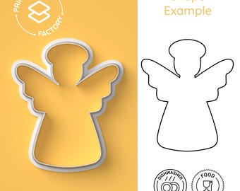 Tagliabiscotti a forma di angelo - Decorazioni natalizie, Natale - Stampo per biscotti festoso e divertente per una cottura creativa