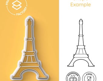 Eifel Tower Cookie Cutter - Paris, France, Monument, Symbol - Parisian and Fun Biscuit Mold for Creative Baking