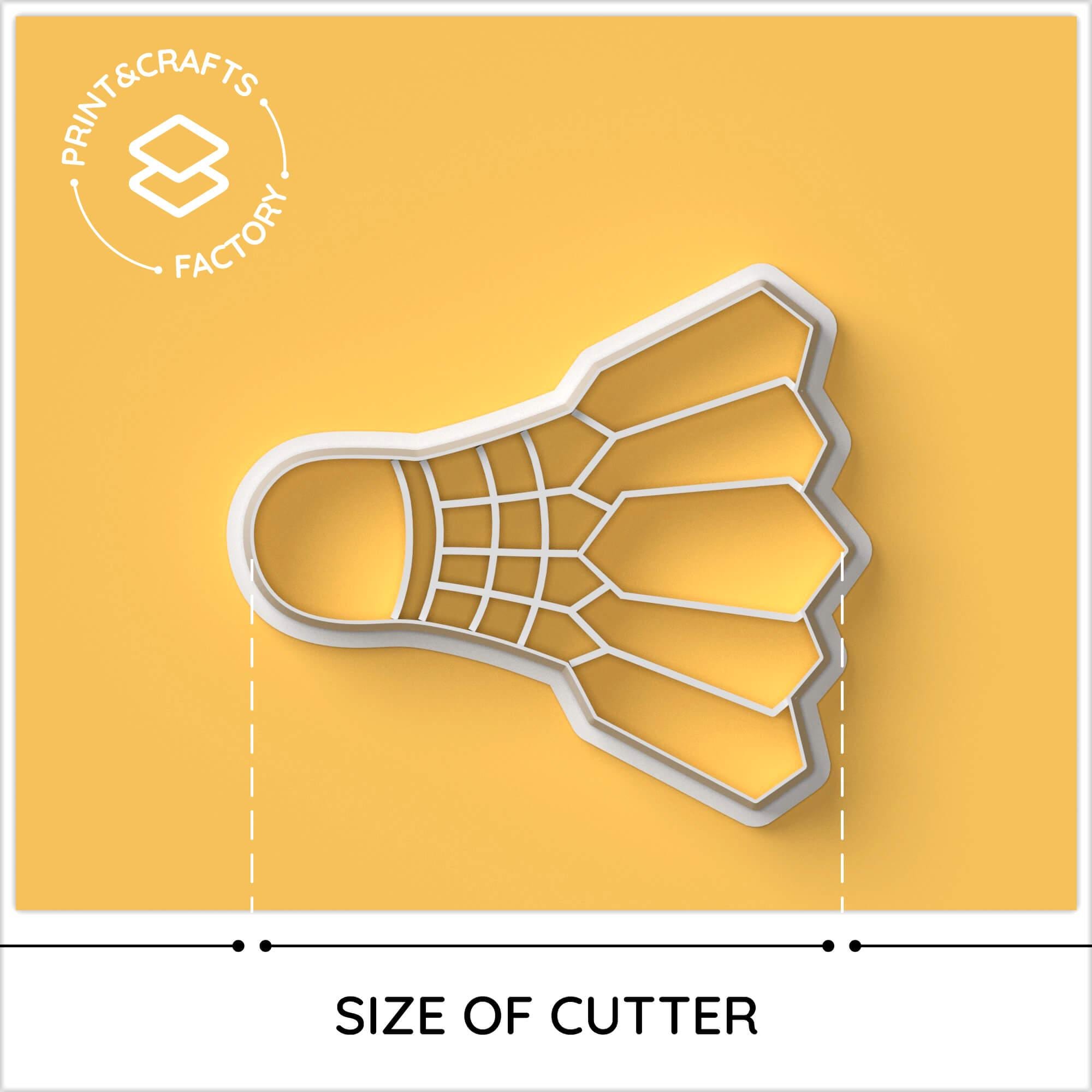 Baking Racket Badminton Shuttlecock Cookie Cutter - Sport, Racket, Strategy - Sporty ...