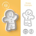 Gingerbread Man Cookie Cutter - Christmas Cookies, Xmas, Tomte, Nisse - Whimsical and Fun Biscuit Mold for Creative Baking product logo