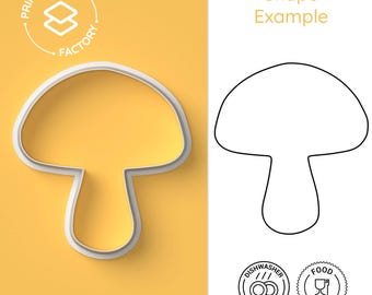 Mushroom Cookie Cutter - Mushroom Magic, Autumn - Fun and Whimsical Biscuit Mold for Creative Baking