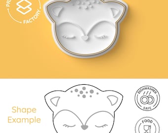 Schattige Moose Cookie Cutter - Dier, Bambi, Schattig, Wild, Natuur - Schattige en leuke koekjesvorm voor creatief bakken