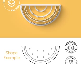 Watermelon Cookie Cutter - Summer, Hot, Paradise, Holiday - Fresh and Fun Biscuit Mold for Creative Baking