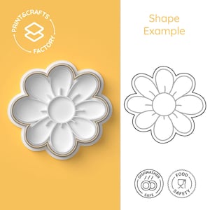Flower Cookie Cutter - Garden, Floral, Nature, Spring - Elegant and Fun Biscuit Mold for Creative Baking