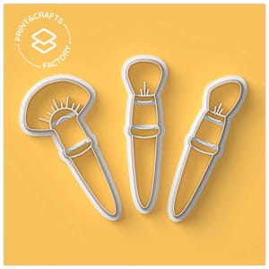 Set Pennello per trucco Tagliabiscotti - Tagliabiscotti per bellezza, Tagliabiscotti per cosmetici - Stampi per biscotti glamour e divertenti per dolci creativi