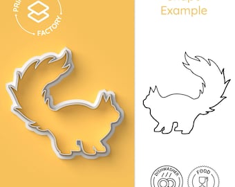 Squirrel Cookie Cutter - Animal, Nature Lover, Cute, Love - Adorable and Fun Biscuit Mold for Creative Baking