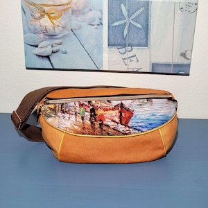 Crossbody bag, Bauchtasche, bum bag, hip bag, "Tasche voll Glück"