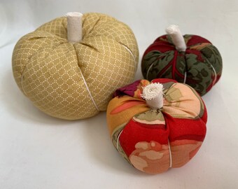 Set no.7: Handmade Fabric Pumpkins Autumn Decoration (autumn fruits)