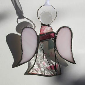 Schutzengel, Engel, Tiffanyglas, Anhänger, Geburtstagsgeschenk, Taufe, Weihnachtsschmuck, mit Karte