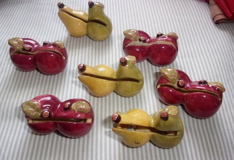 Fruit apple and pear harvest insprired place card holders