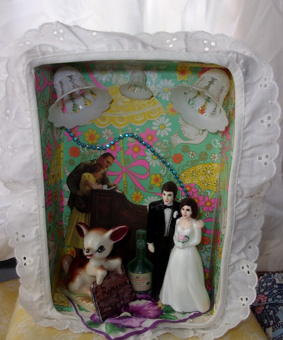 Romance Et Merde Un Mariage Diorama Cadeau Humoristique Pour Etsy