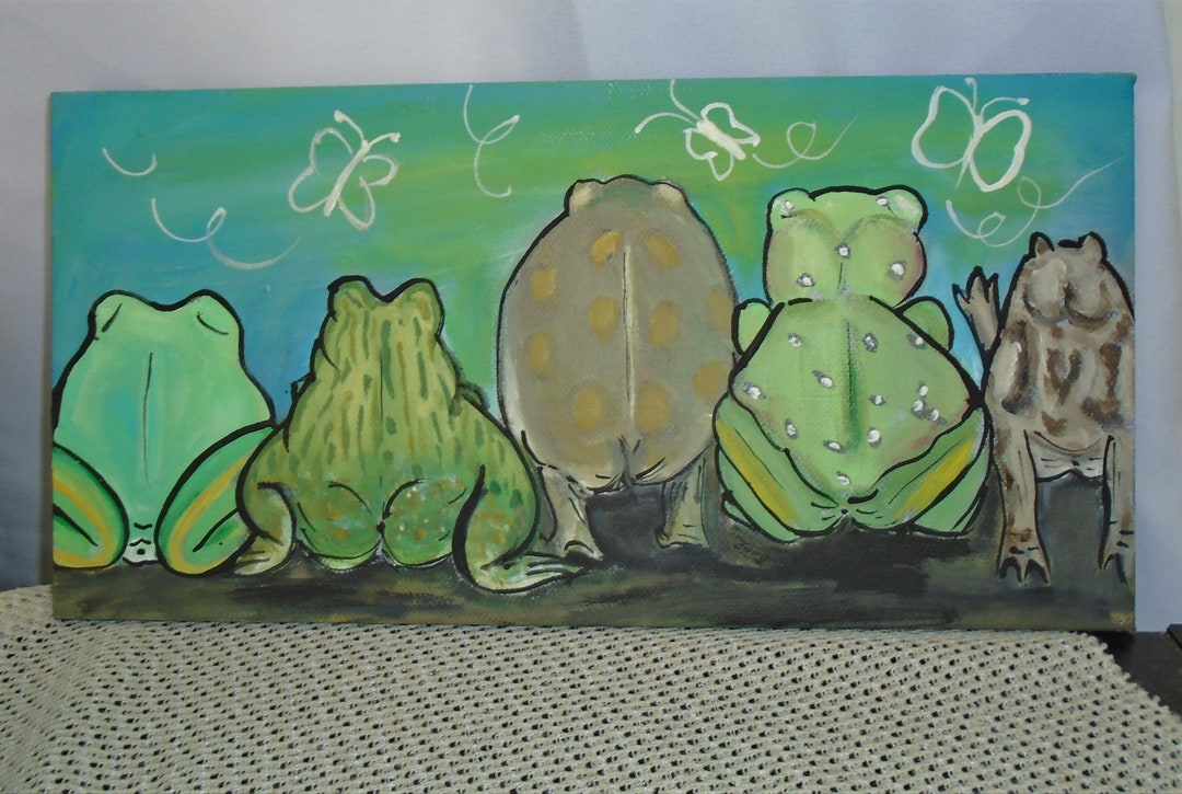 Frog Butts Frog Butts Omg I Painted a Bunch of Frog Butts - Etsy