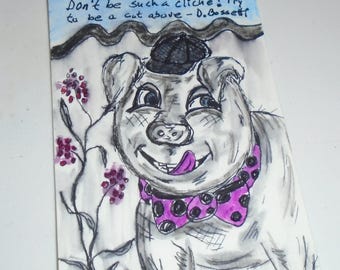 Welcome Home Roxy Carmichael inspired Artist Trading card