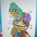 Crazy vegetable and root being illustration dream original artwork surreal hybrid creature