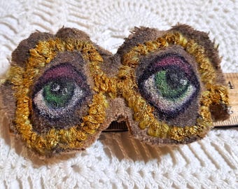 Eye glass brooch handmade Crazy eyes for you baby