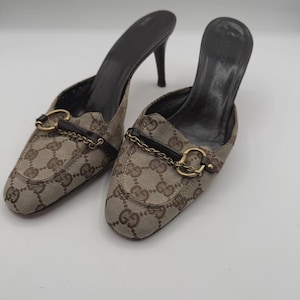 靴 Vintage Gucci Monogram Mules 37 Vintage Gucci Monogram Mules – ANADOL