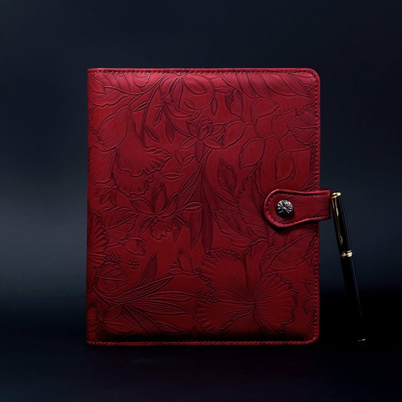 A5 Leather Planner Cover Personalized,custom 6ring Binder Leather