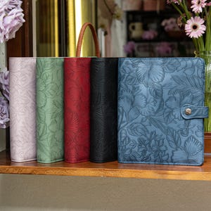 Capa de couro para fichário A4/A5/B5, capa de couro personalizada para diário, porta-agenda de couro personalizado, fichário econômico com relevo, presentes de aniversário