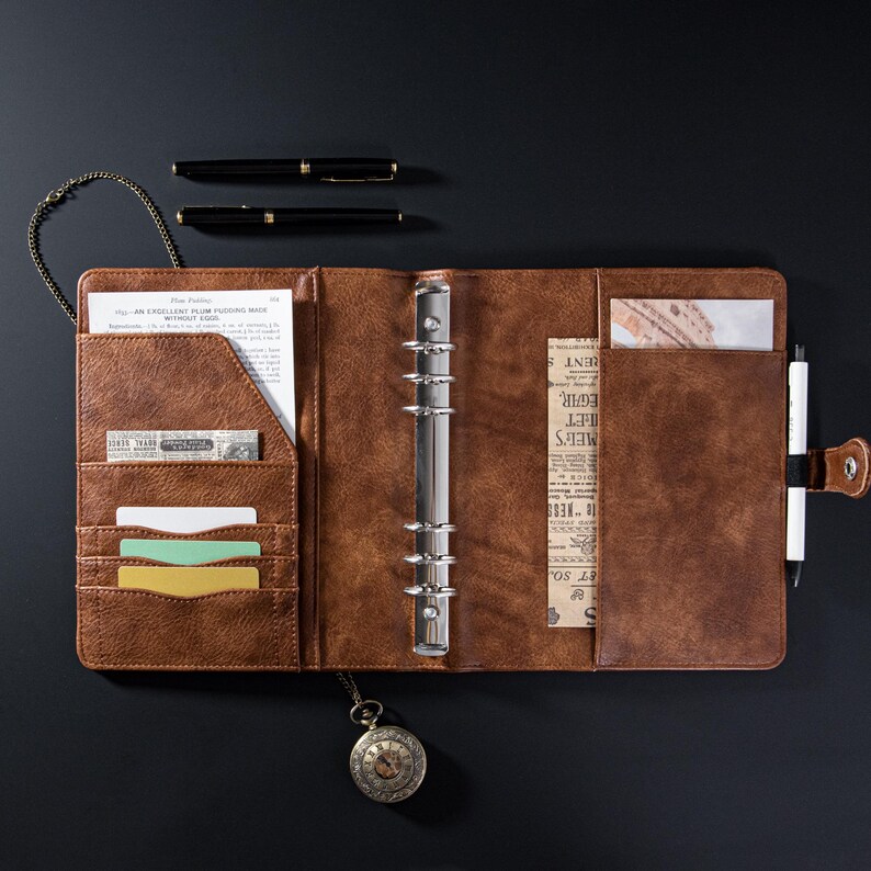 Personalized Leather Planner Cover,leather A4/A5/B5 Travellers Notebook ...