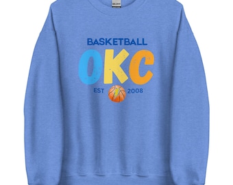 OKC Basketball Sweatshirt: Unisex Oklahoma City Fan Apparel