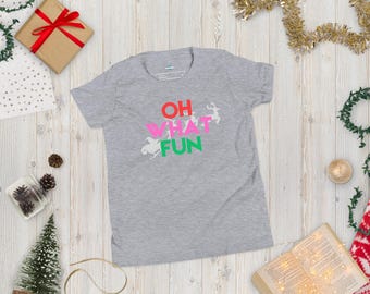Oh What Fun Christmas Youth T-Shirt