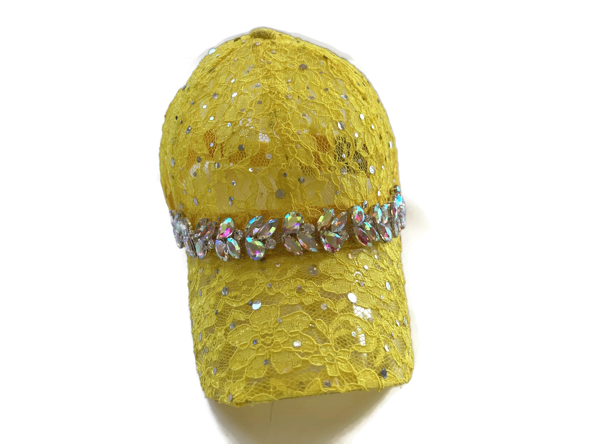 帽子 if six was nine LACE CAP with gold beads Custom Pearl New Era Fitted Cap - Etsy