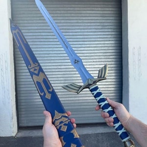 Hand Forged Legend of Zelda Master Sword Replica with Scabbard